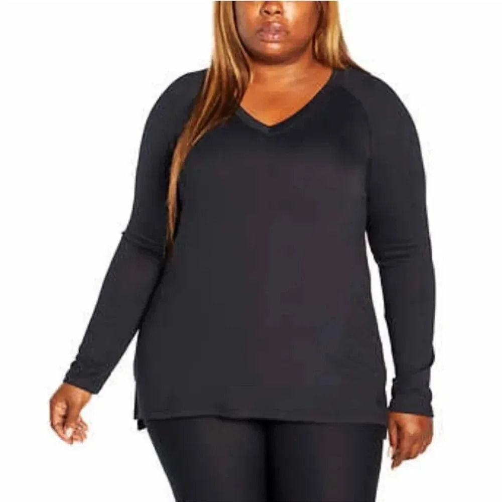 Banana Republic Ladies' Long Sleeve V-Neck Top